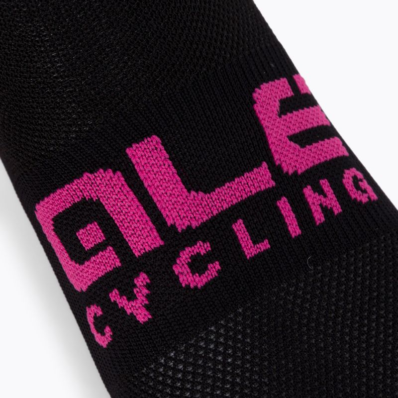 Alé Scanner Fahrradsocken schwarz/rosa L21181543 3