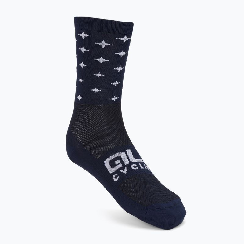 Alé Radsocken navy blau Sterne L21183402