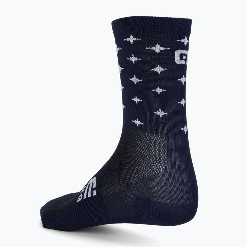 Alé Radsocken navy blau Sterne L21183402 2