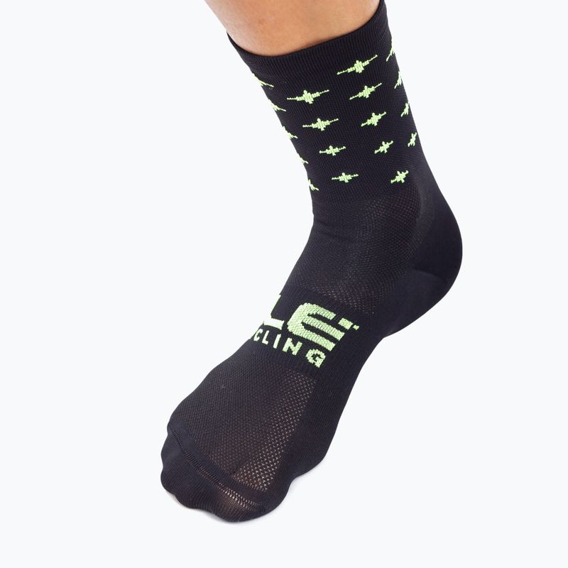 Alé Stars Radsocken schwarz und gelb L21183460 4