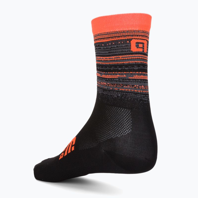 Alé Scanner Radsocken schwarz und orange L21181529 2