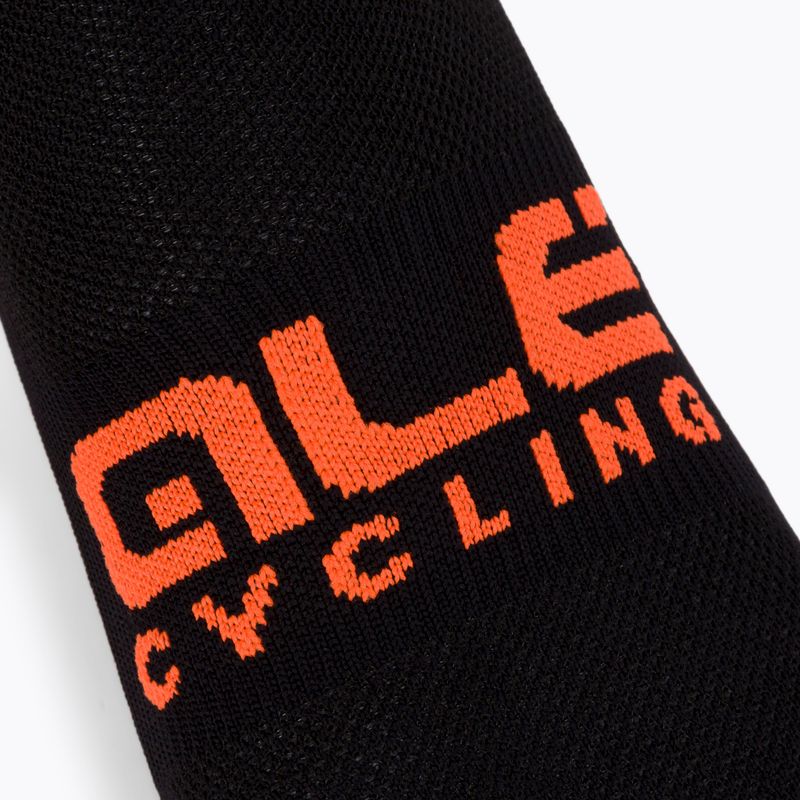 Alé Scanner Radsocken schwarz und orange L21181529 3