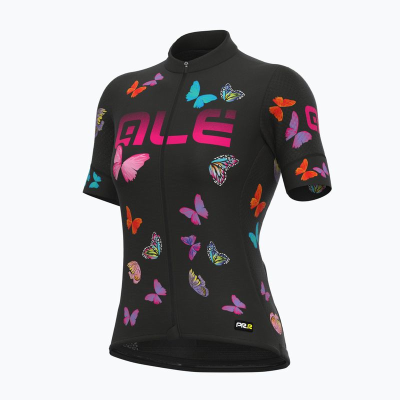 Damen Radtrikot Alé Maglia Donna MC Butterfly schwarz L21169401