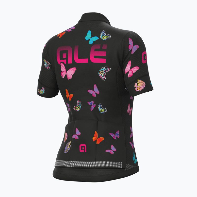 Damen Radtrikot Alé Maglia Donna MC Butterfly schwarz L21169401 2