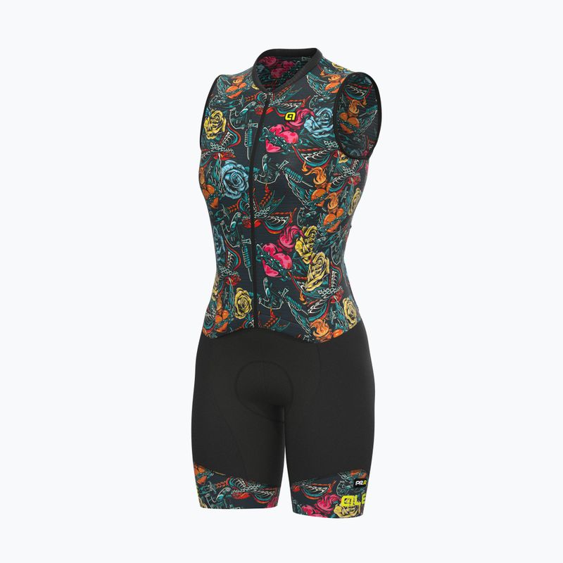 Damen Triathlonanzug Alé Body SM Donna Tattoo grau L22156403