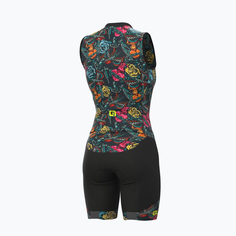 Damen Triathlonanzug Alé Body SM Donna Tattoo grau L22156403 2