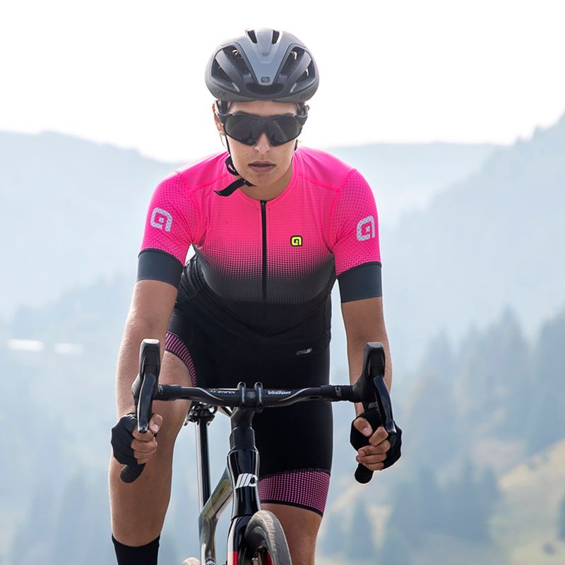 Damen Radtrikot Alé Gradient schwarz/rosa L22175543 9