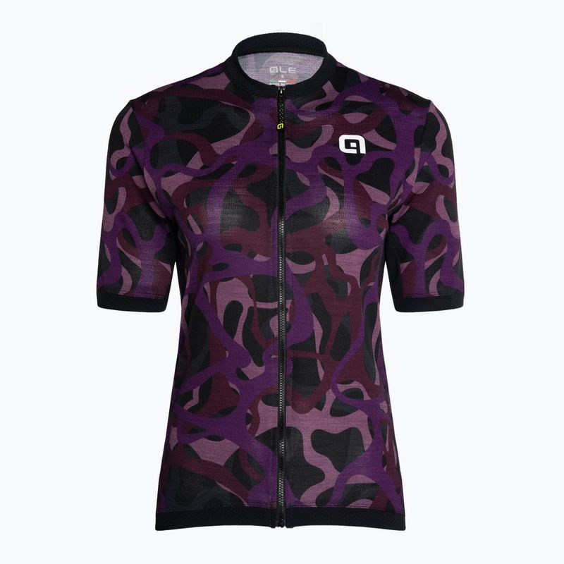 Damen Fahrradtrikot Alé Woodland schwarz und lila L22185494 3