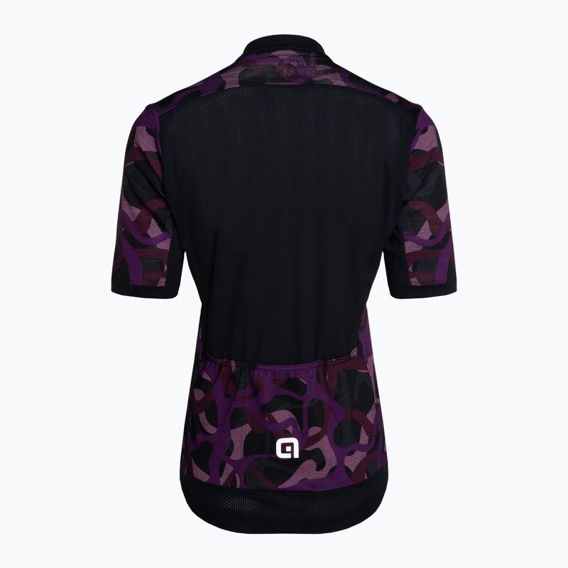 Damen Fahrradtrikot Alé Woodland schwarz und lila L22185494 4