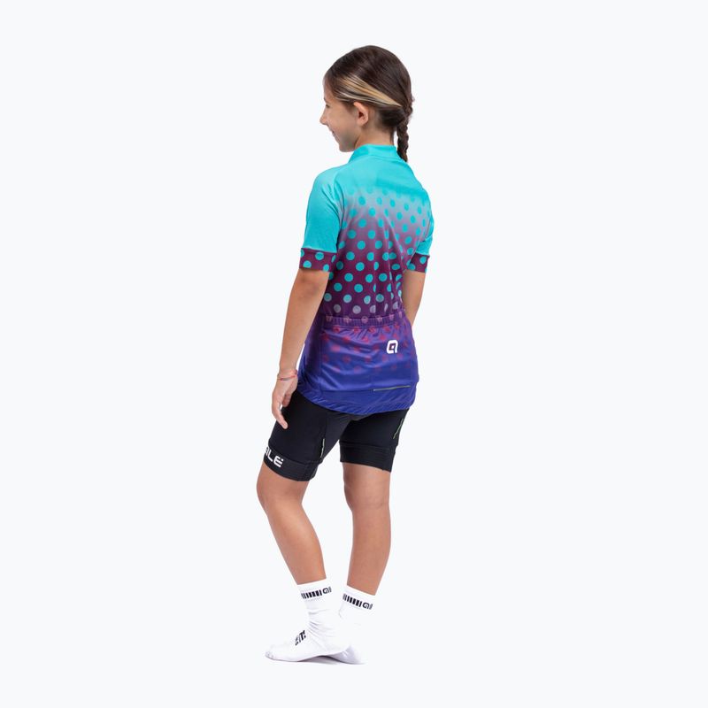 Kinder-Radfahren Trikot Alé Maglia MC Bubble blau L22227462 6