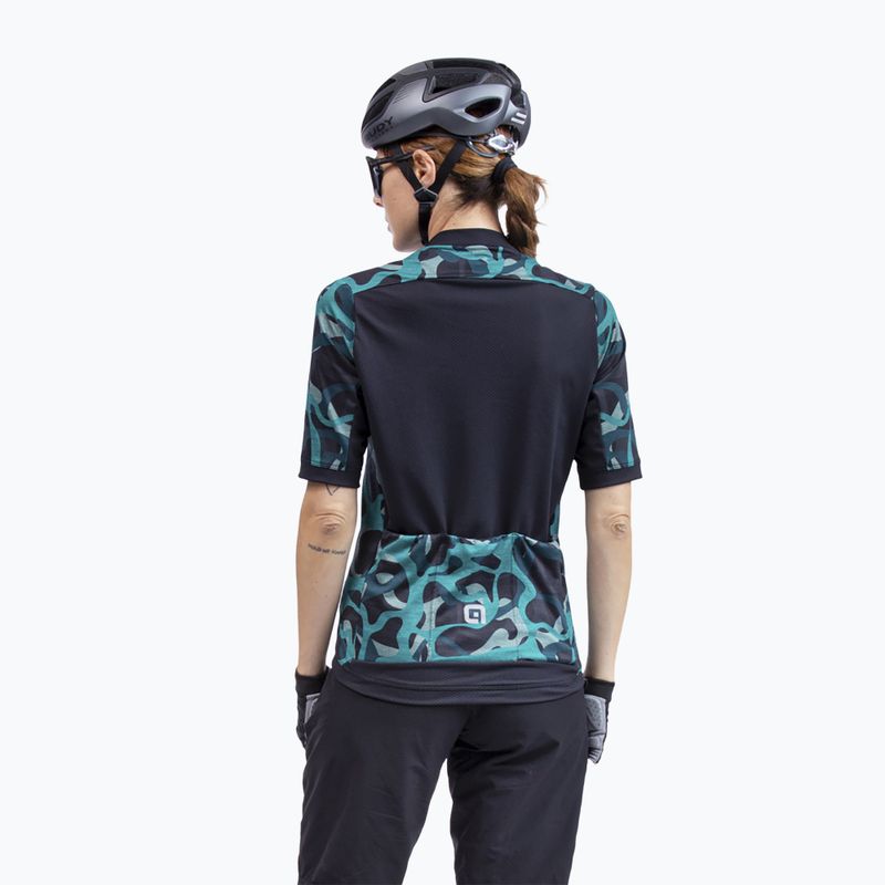 Damen Radtrikot Alé Woodland schwarz-grün L22185462 2