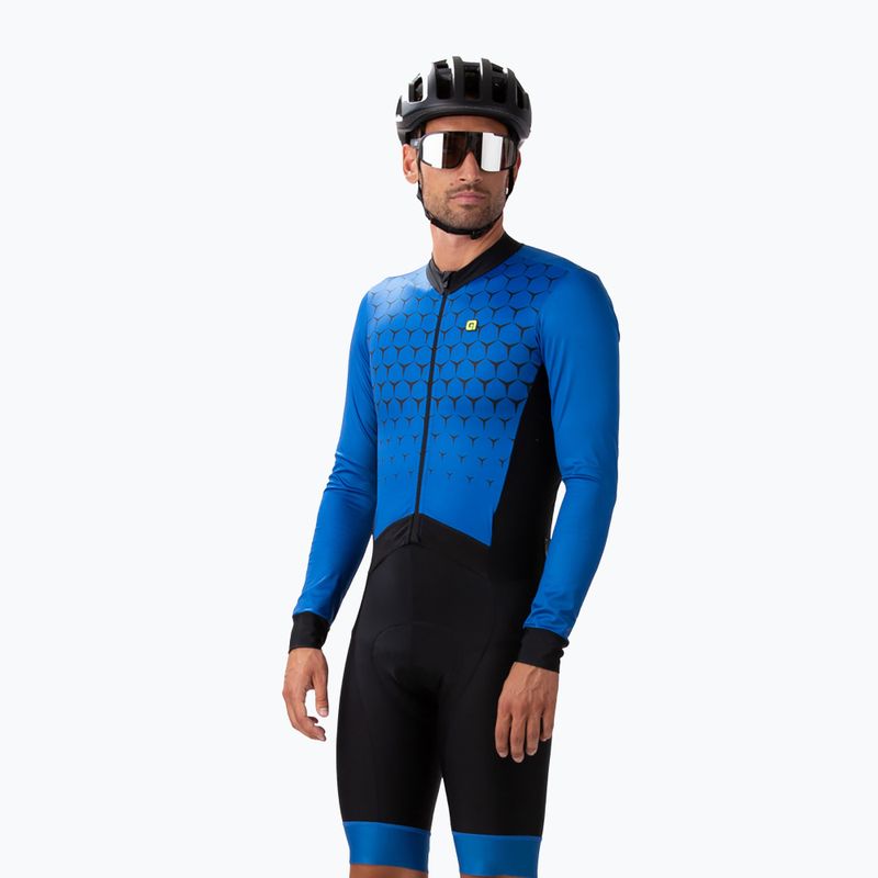 Herren Triathlonanzug Alé MC Hive blau/schwarz L22193402