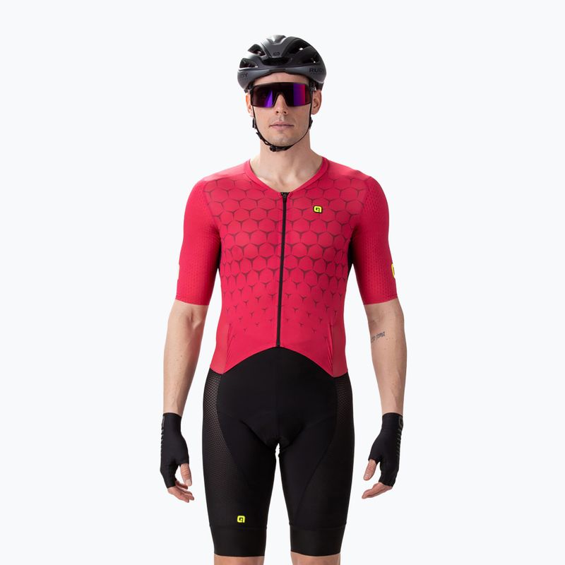 Herren Triathlonanzug Alé Body MC Hive rot/schwarz L22193405