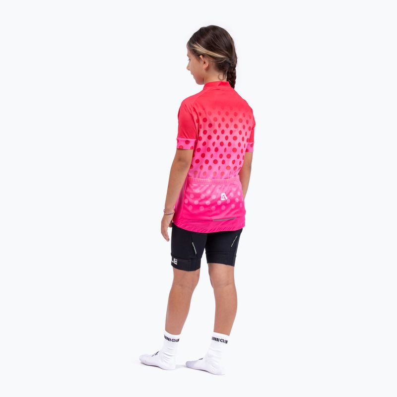 Alé Maglia MC Bubble rosa Kinder Radfahren Trikot L22227405 6
