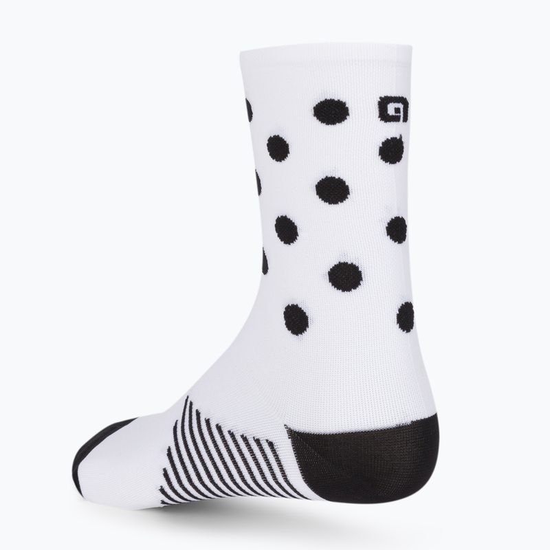 Alé Bubble weiße Fahrradsocken L22229400 2