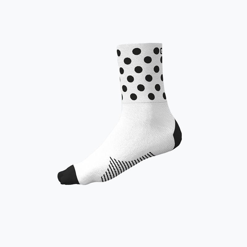 Alé Bubble weiße Fahrradsocken L22229400 4