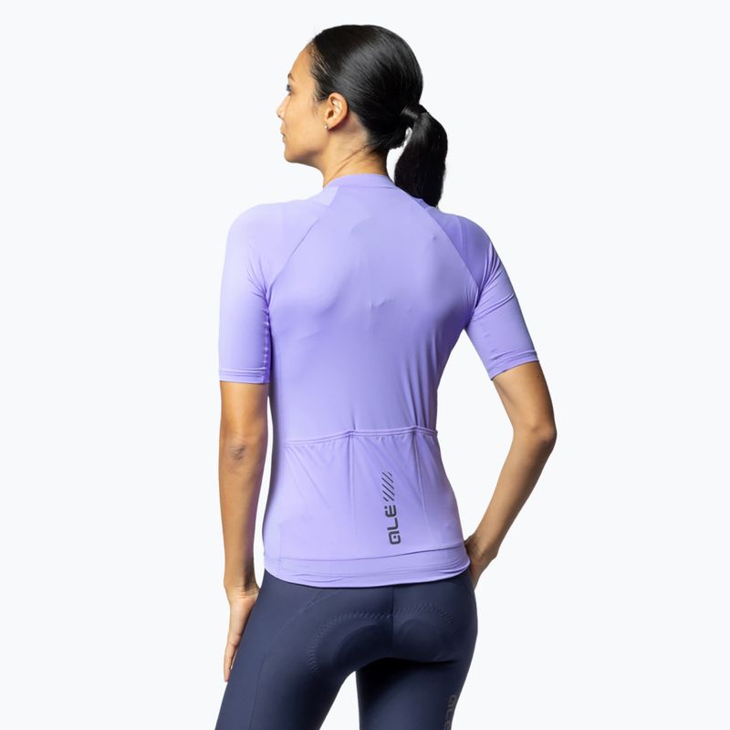 Damen Radtrikot Alé Color Block flieder 2