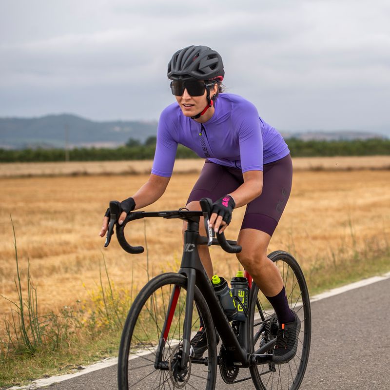 Damen Radtrikot Alé Color Block flieder 9