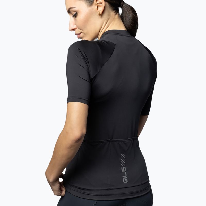 Damen Radtrikot Alé Color Block schwarz 3