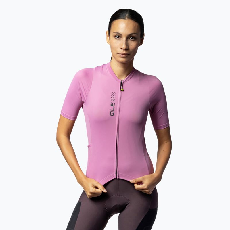 Damen Fahrradtrikot Alé Color Block Off Road blush