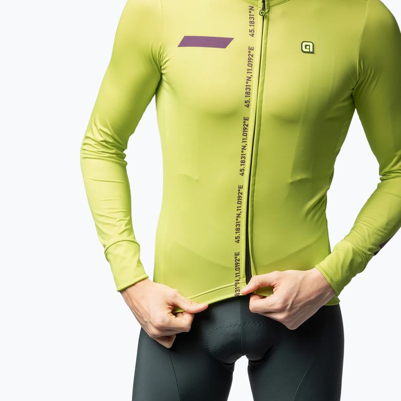 Fahrrad  Sweatshrit Hoodie Herren Alé Follow Me acid green 4