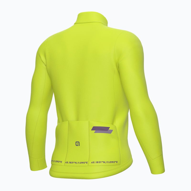 Fahrrad  Sweatshrit Hoodie Herren Alé Follow Me acid green 7