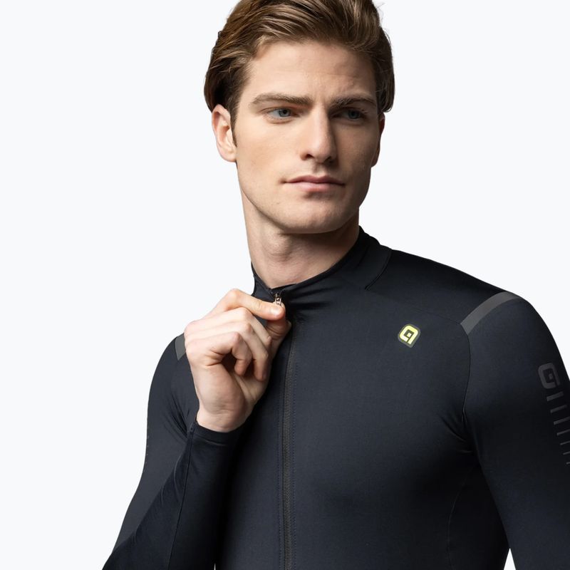 Fahrrad Sweatshirt Hoodie Herren Alé Warm Race black 2