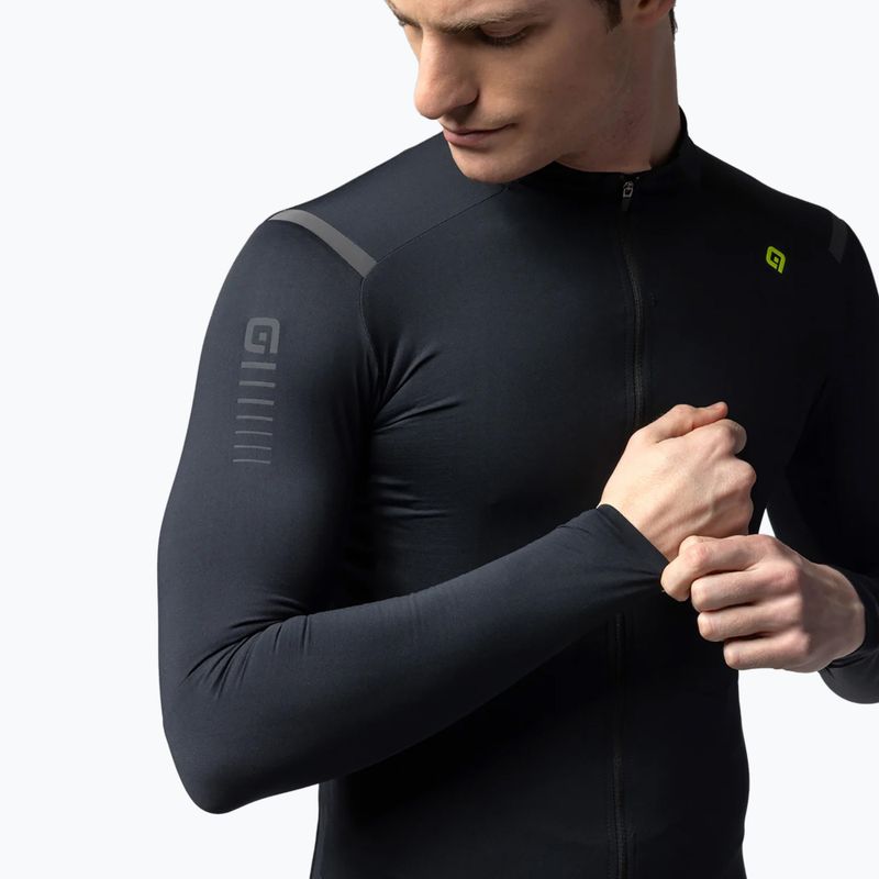 Fahrrad Sweatshirt Hoodie Herren Alé Warm Race black 3
