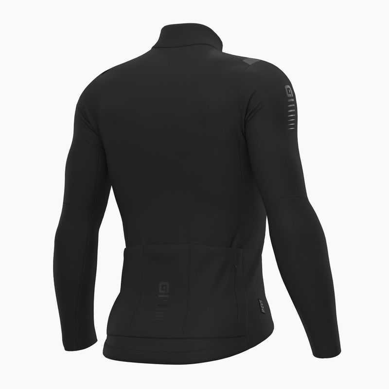 Fahrrad Sweatshirt Hoodie Herren Alé Warm Race black 6