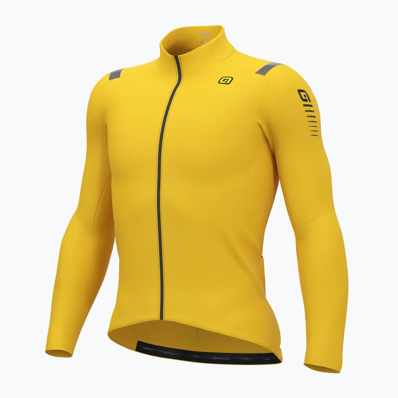 Fahrrad Sweatshirt Hoodie Herren Alé Warm Race yellow 6