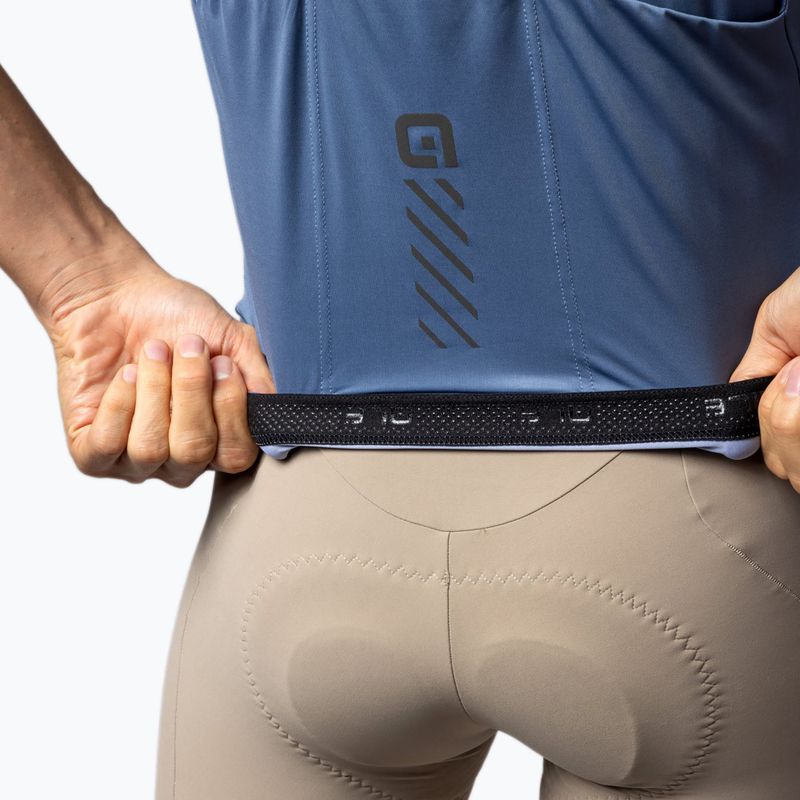 Radtrikot Herren Alé Color Block steel blue 6