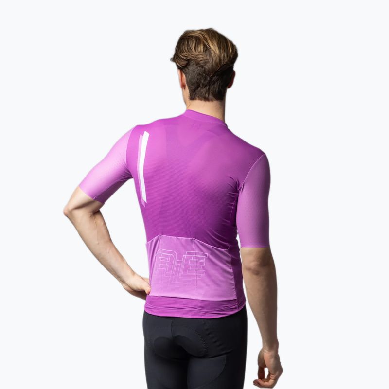 Herren-Fahrradtrikot Alé Follow Me cyclamen 2