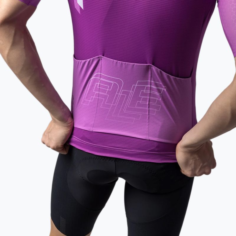 Herren-Fahrradtrikot Alé Follow Me cyclamen 5
