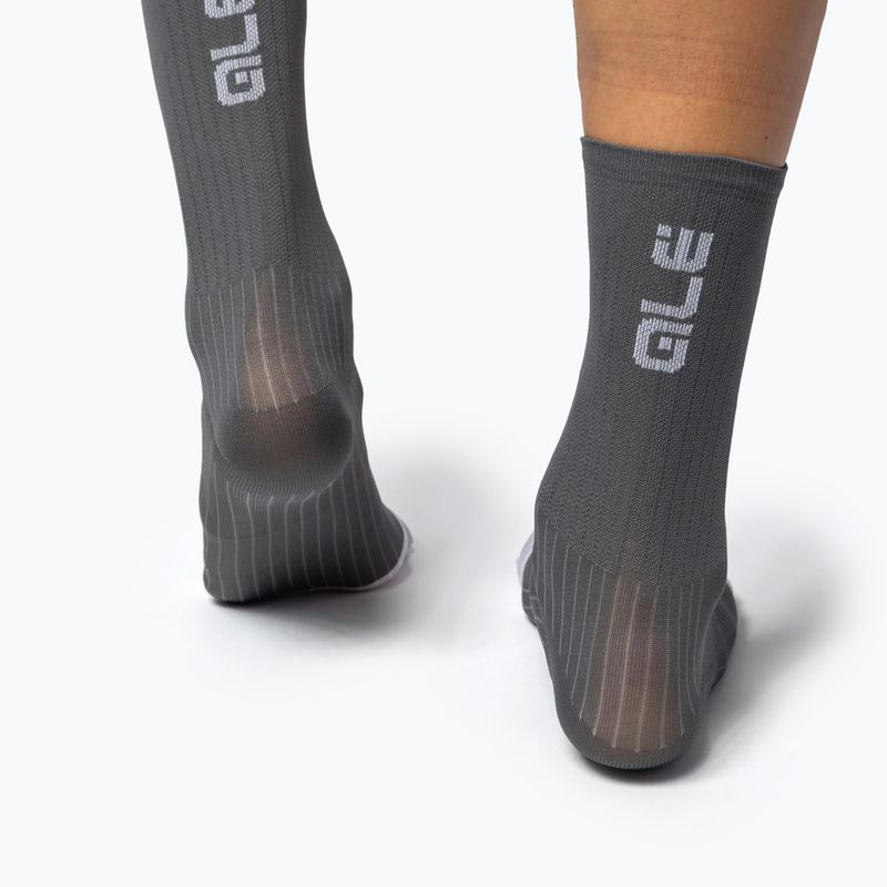 Alé Color Block 18 cm titanium Socken 3