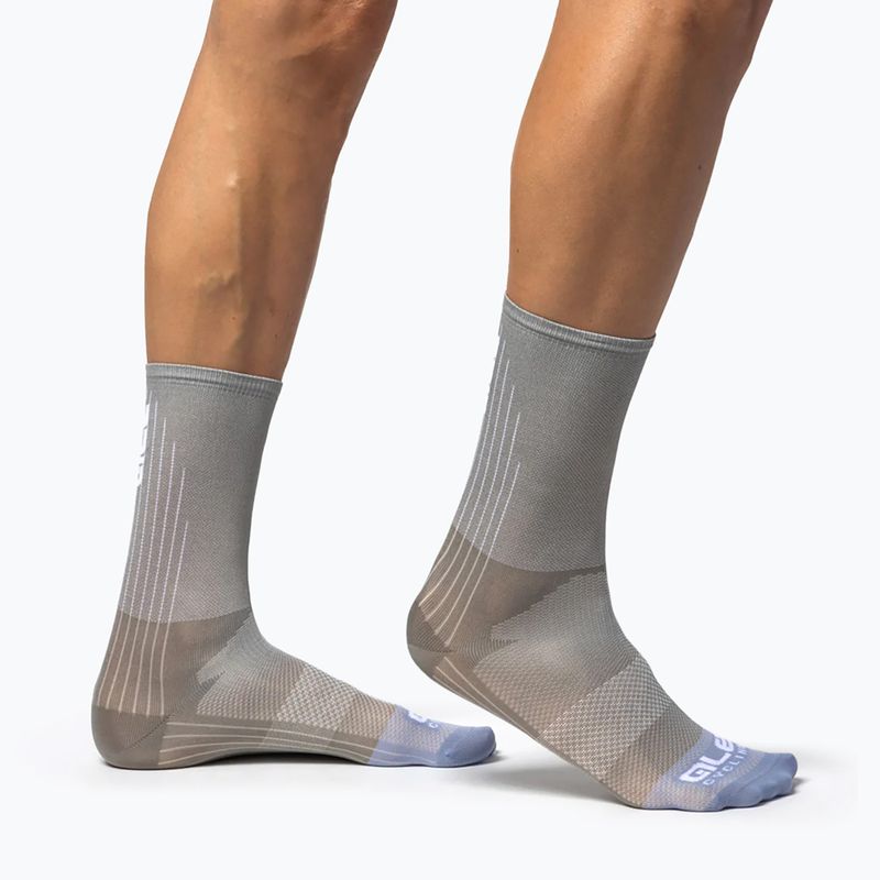 Alé Color Block 18 cm Fango Socken