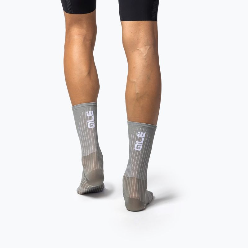 Alé Color Block 18 cm Fango Socken 3