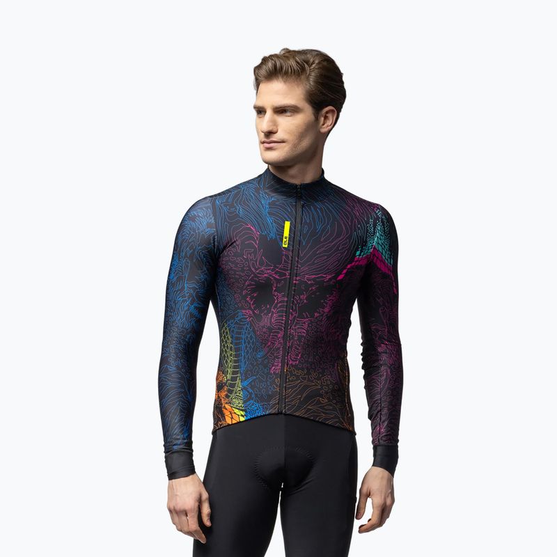Herren Radsweatshirt Alé Zanzibar Jersey multicolore/multicolor