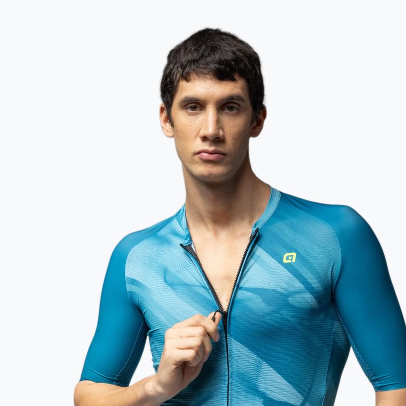 Herren-Fahrradtrikot Alé Crash ottanio blue 3