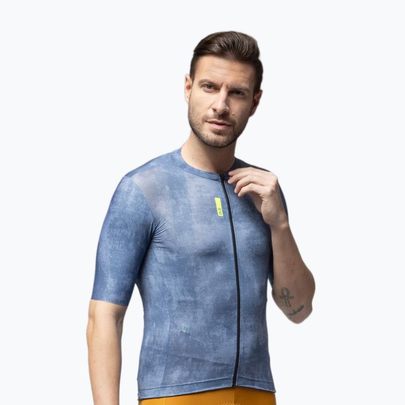 Radtrikot Herren Alé Deep powder blue