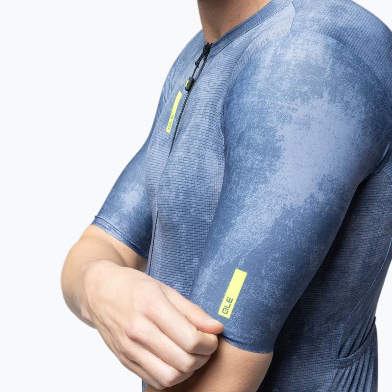 Herren-Fahrradtrikot Alé Deep powder blue 4