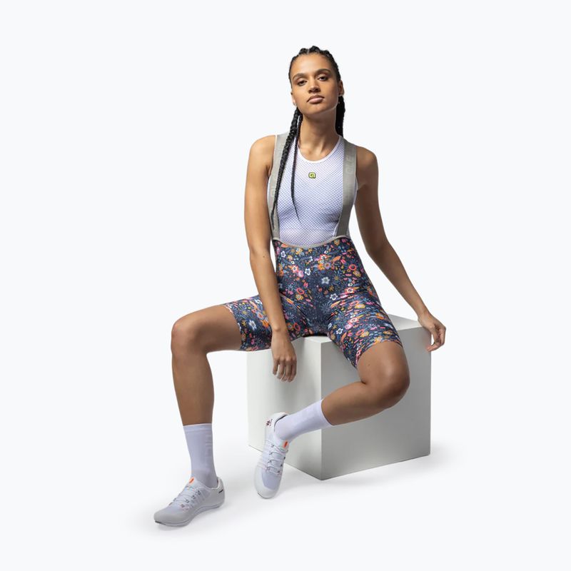 Damen-Radshorts Alé Master Graphic Bibshorts blue combo 5