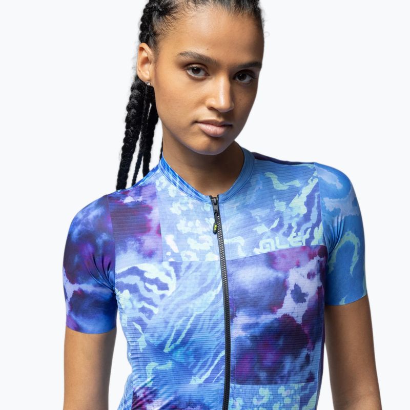 Damen-Fahrradtrikot Alé Linfa blue combo 4