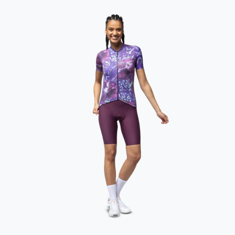 Radtrikot Damen Alé Linfa purple combo 2