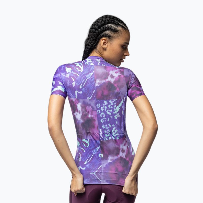 Radtrikot Damen Alé Linfa purple combo 3