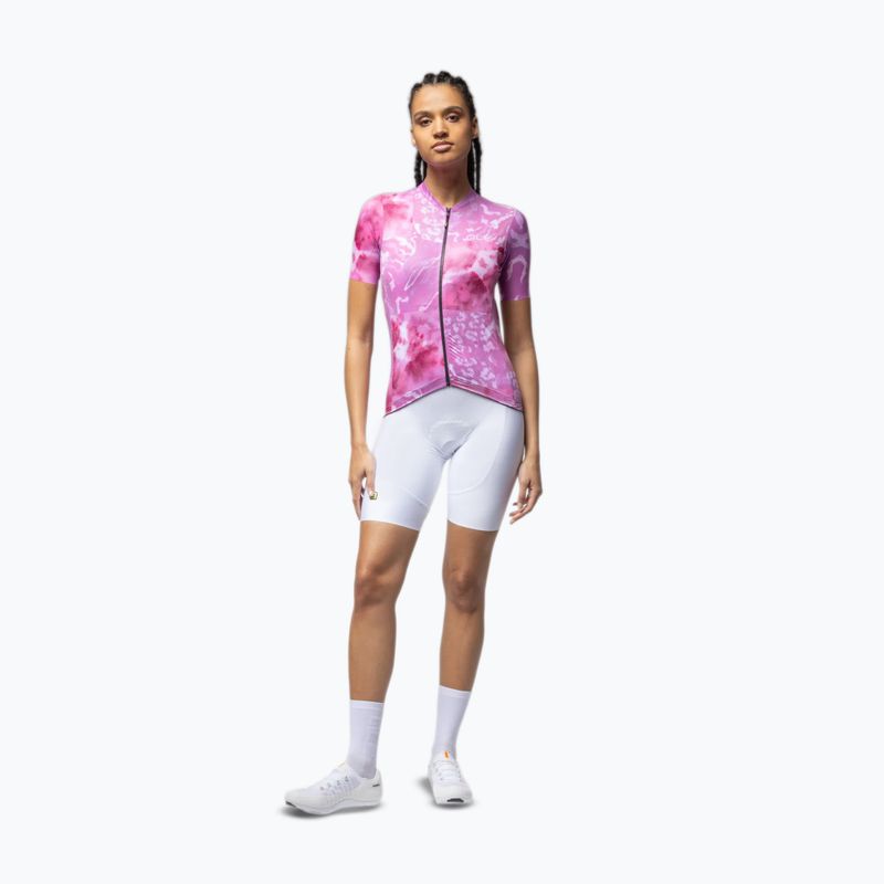 Damen-Fahrradtrikot Alé Linfa pink combo 2