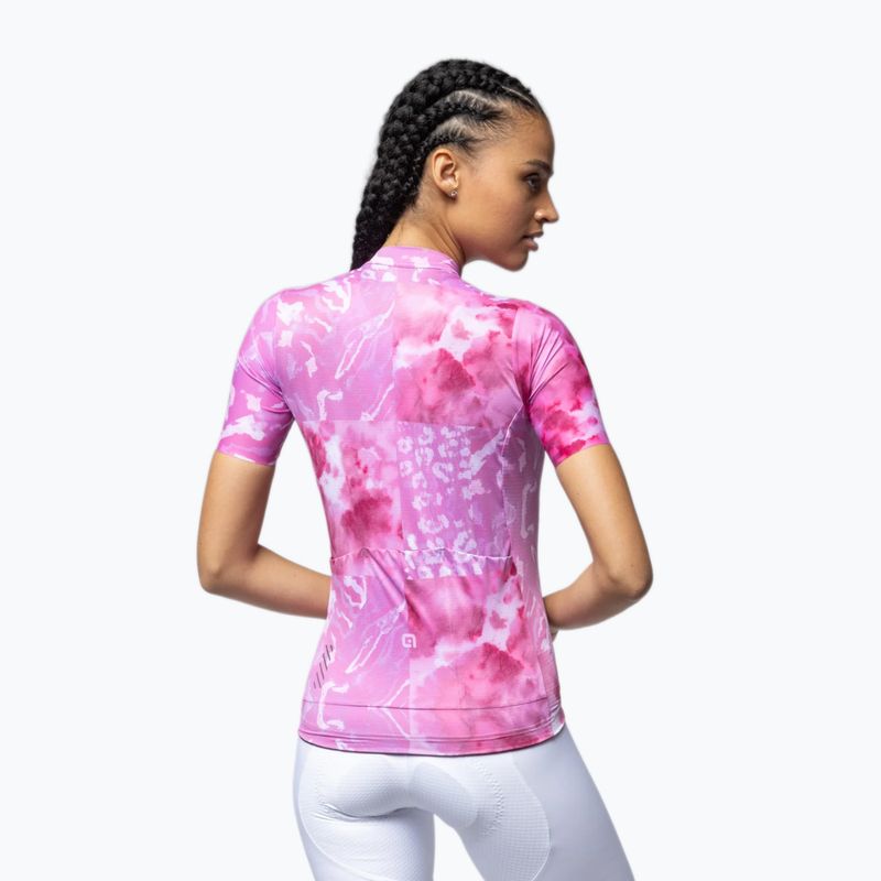Radtrikot Damen Alé Linfa pink combo 3