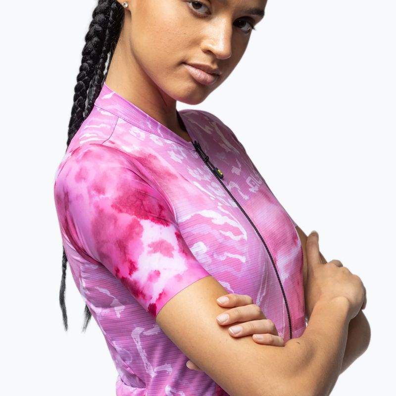 Damen-Fahrradtrikot Alé Linfa pink combo 4