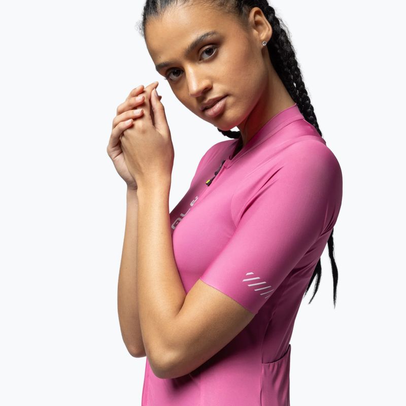 Damen-Fahrradtrikot Alé Color Block blush 4