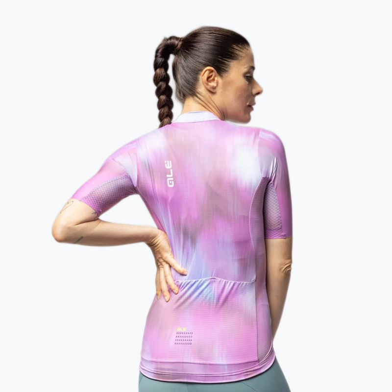 Radtrikot Damen Alé Argon pink combo 3