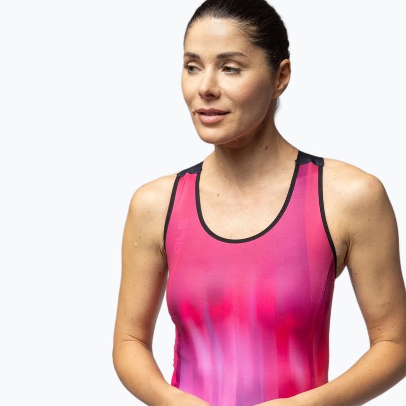 Radtrikot Damen Alé Crazy TT pink combo 4